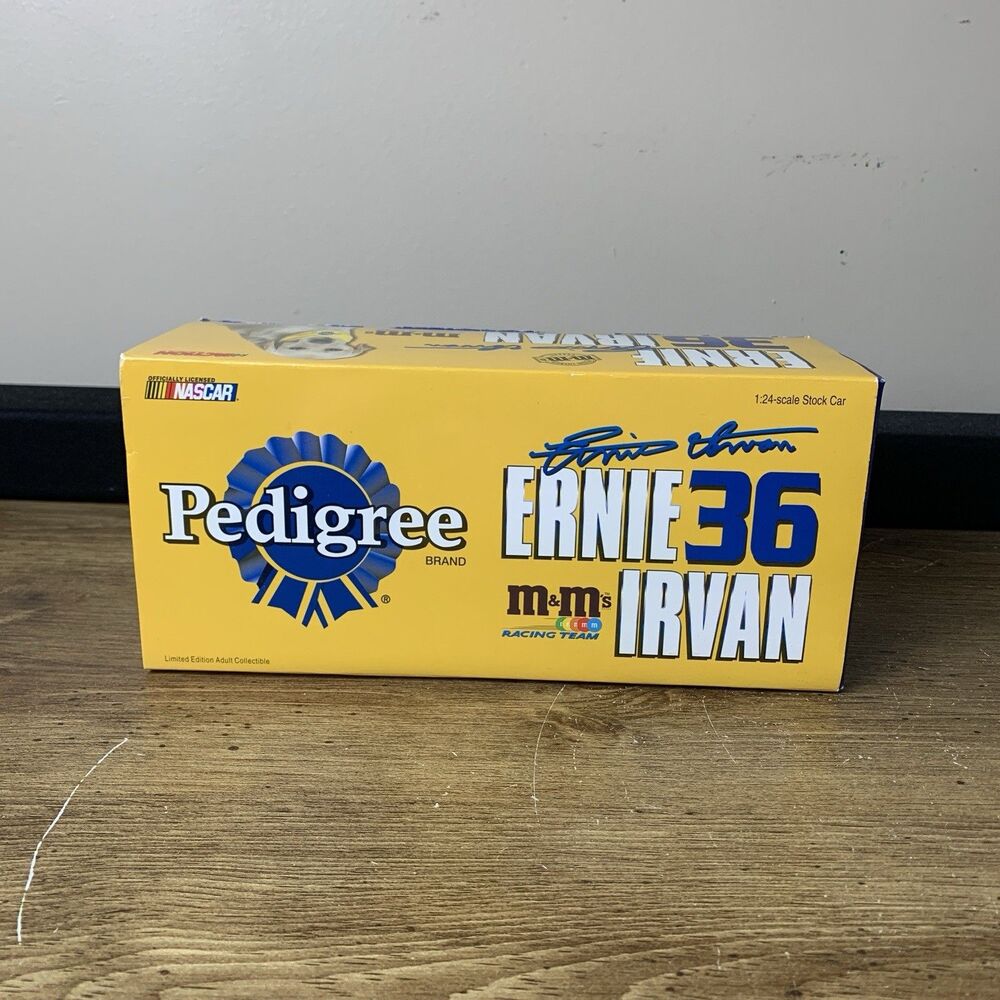 1999 Action Racing NASCAR Ernie Irvan #36 M&M's Pedigree Pontiac 1:24 Scale